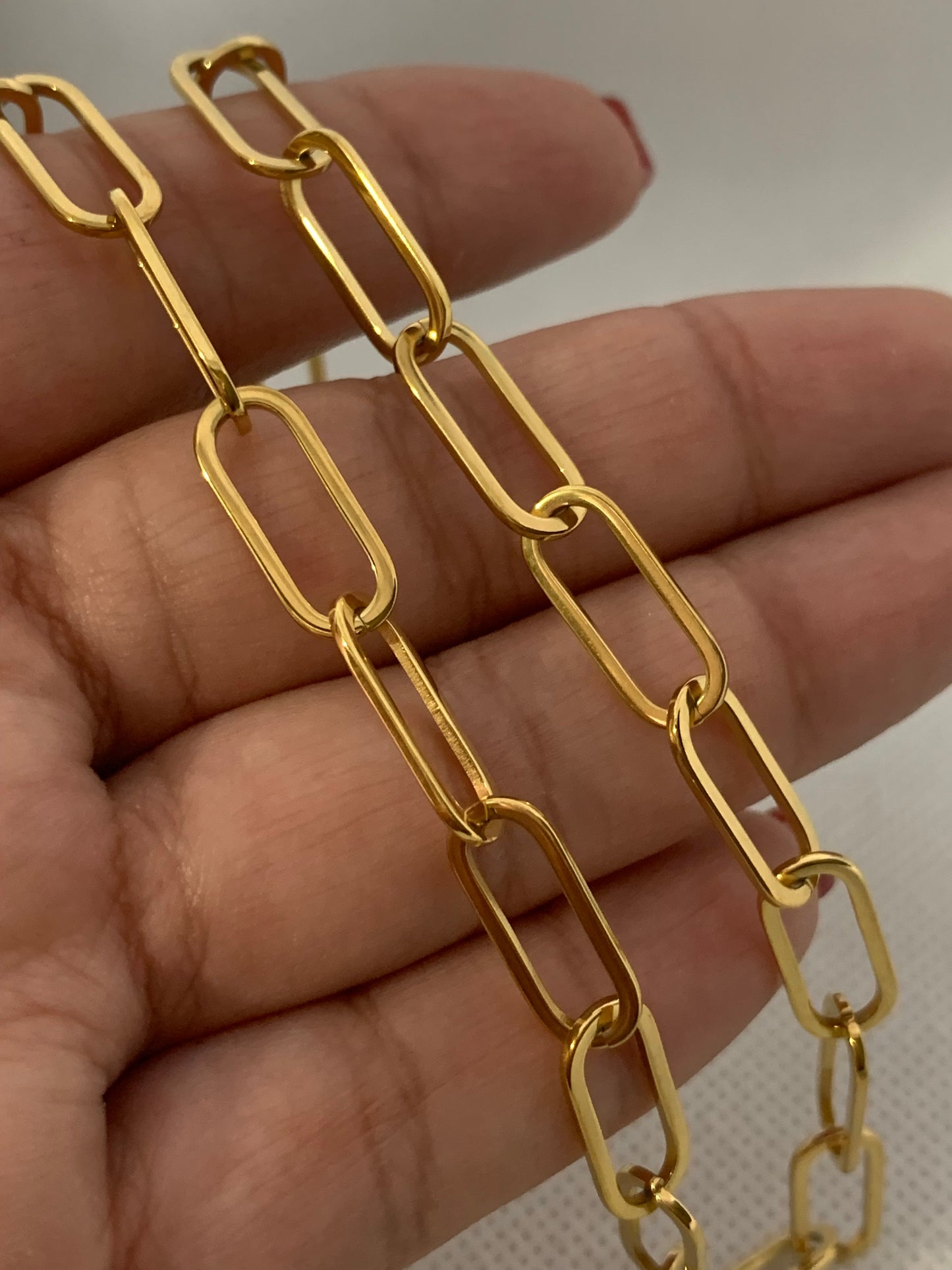 Cadena Nassu enchapado de oro 18k