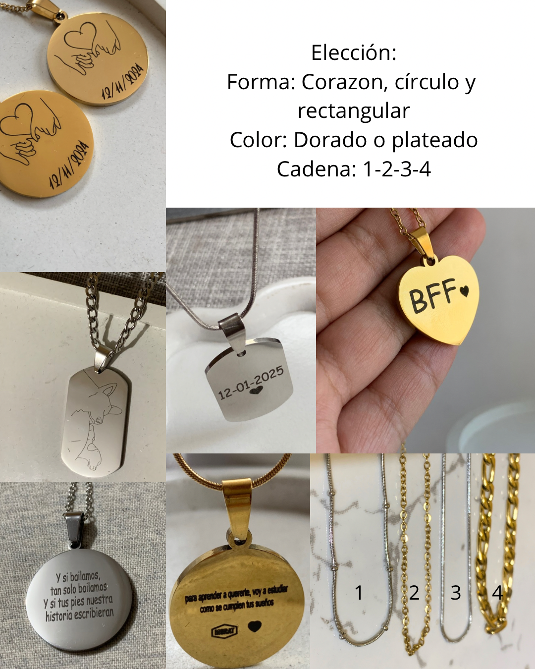 Collar Plaquita Personalizada