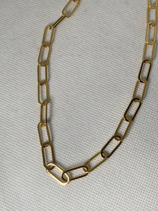 Cadena Nassu enchapado de oro 18k