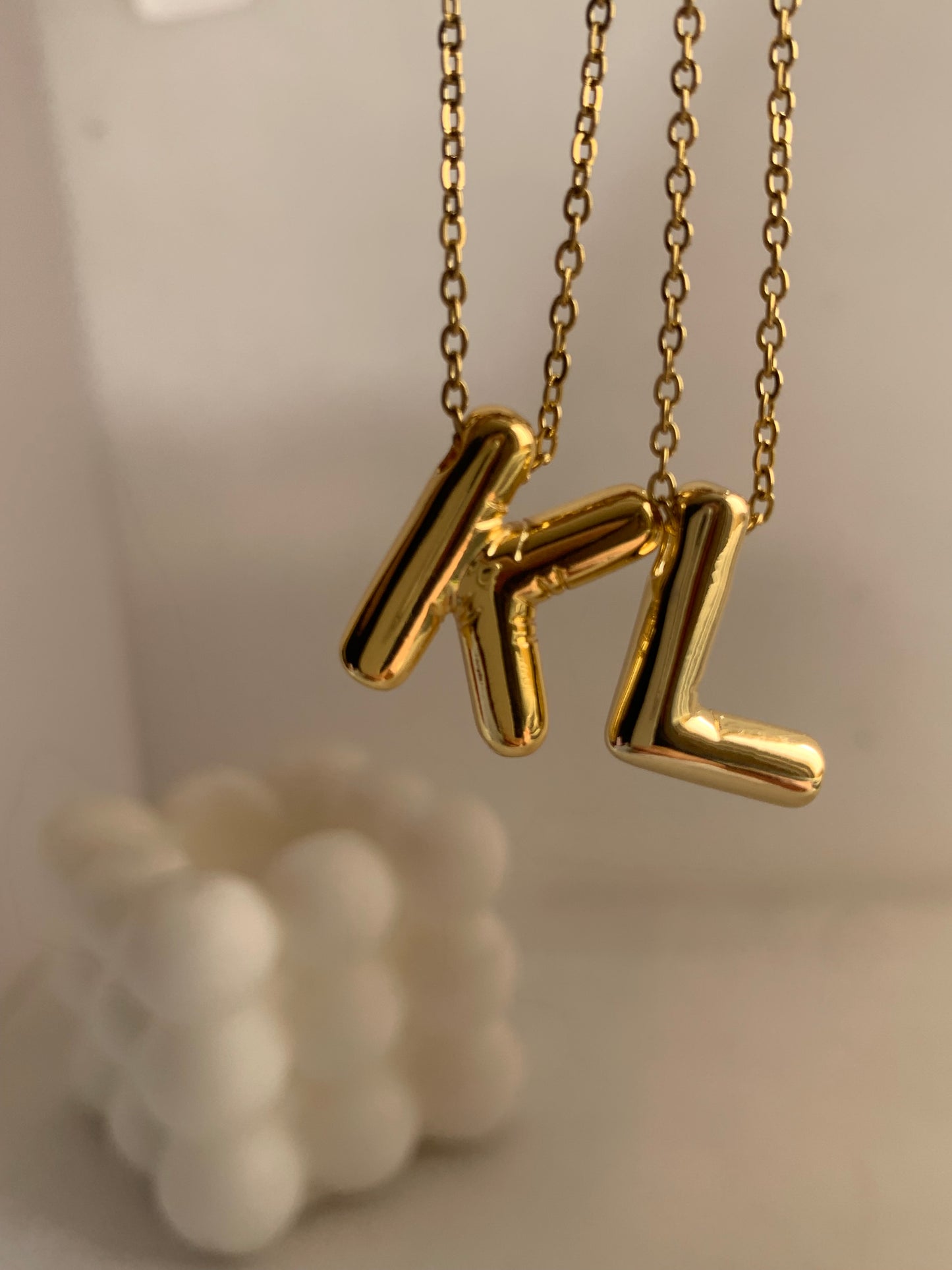 Collar Letter Chuncky Gold