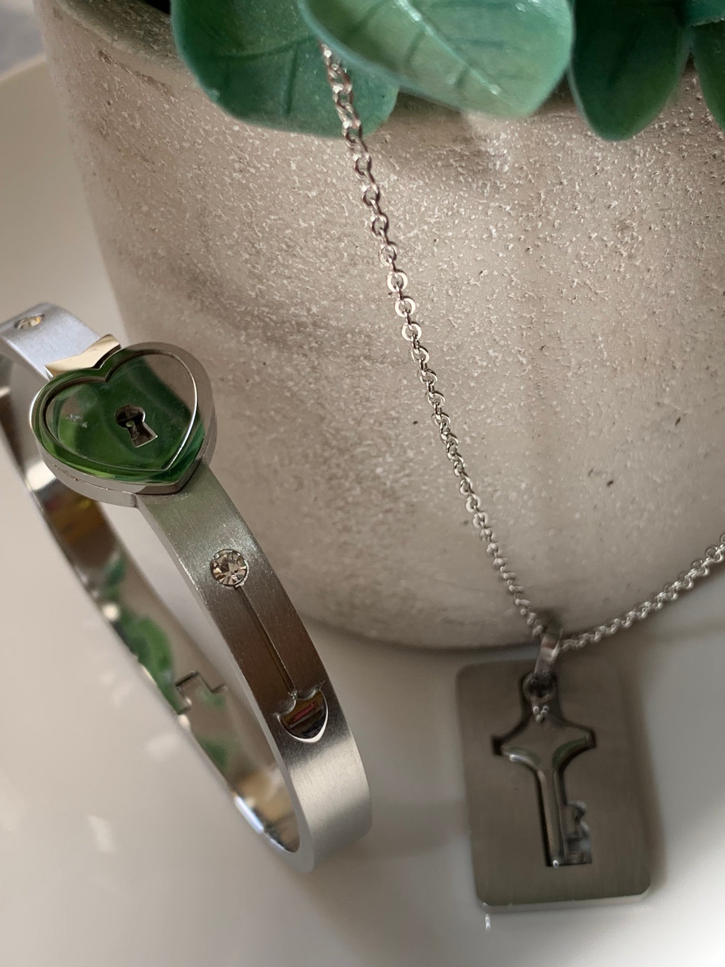 Brazalete + Collar Love Lock